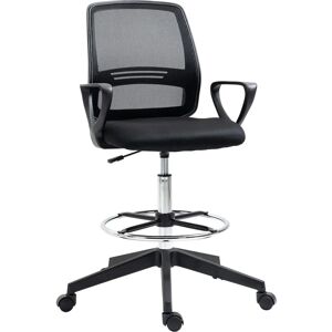 Vinsetto Tall Office Draughtsman Chair - Adjustable Height - Office Chair Vinsetto Tall Office Draughtsman Chair - Adjustable Height - Office Chair
