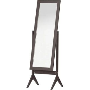 HOMCOM Dark Brown Adjustable Angle Freestanding Dressing Mirror 148x47cm HOMCOM Dark Brown Adjustable Angle Freestanding Dressing Mirror 148x47cm