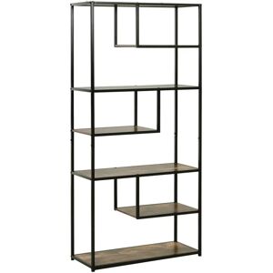 HOMCOM Wood Bookshelf Industrial 6-Tier Brown - Bookshelf HOMCOM Wood Bookshelf Industrial 6-Tier Brown - Bookshelf