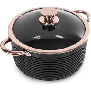 Tower Linear 24cm Casserole Rose Gold - Cookware Tower Linear 24cm Casserole Rose Gold - Cookware