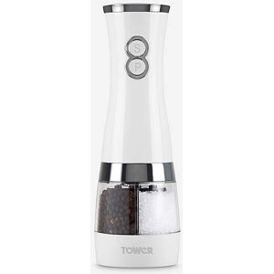 Tower T847004W Electric Duo Salt and Pepper Mill - Salt and Pepper Grinder Tower T847004W Electric Duo Salt and Pepper Mill - Salt and Pepper Grinder