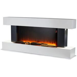 Warmlite Hingham WL45033N Log Effect Wall Mounted Fire - White Warmlite Hingham WL45033N Log Effect Wall Mounted Fire - White