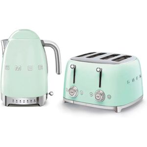 Smeg - Jug Kettle and Toaster Bundle - Pastel Green Smeg - Jug Kettle and Toaster Bundle - Pastel Green