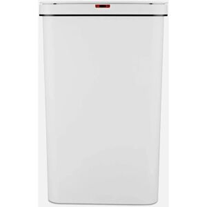 Tower T838005W White Rectangular Sensor Bin - Waste Container Tower T838005W White Rectangular Sensor Bin - Waste Container