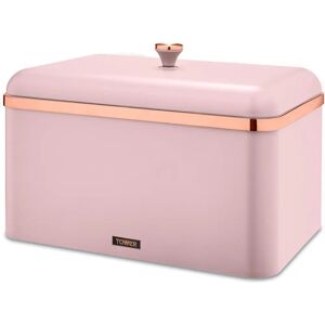 Tower Cavaletto Bread Bin - Pink & Rose Gold - Modern Storage Tower Cavaletto Bread Bin - Pink & Rose Gold - Modern Storage