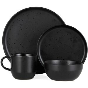 Tower Luna 16 Piece Dinnerware Set - Black Tower Luna 16 Piece Dinnerware Set - Black