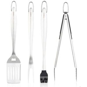 Tower BBQ Tools Set - Stainless Steel, Long Handles, 4 Pieces Tower BBQ Tools Set - Stainless Steel, Long Handles, 4 Pieces
