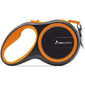 AllPetSolutions Retractable Dog Lead Heavy Duty - 8M 50KG Black & Orange AllPetSolutions Retractable Dog Lead Heavy Duty - 8M 50KG Black & Orange