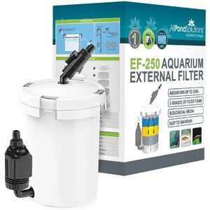 All Pond Solutions EF-250 Aquarium External Fish Tank Filter - 800 Litre/Hour All Pond Solutions EF-250 Aquarium External Fish Tank Filter - 800 Litre/Hour