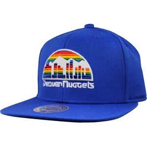 Mitchell & Ness Denver Nuggets Flat Brim Blue Wool Cap - Sports Headwear Mitchell & Ness Denver Nuggets Flat Brim Blue Wool Cap - Sports Headwear