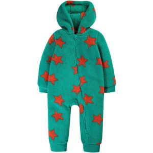 Frugi Baby Cosy Teddy Fleece Star Print Snuggle Suit - Bonfire Stars Frugi Baby Cosy Teddy Fleece Star Print Snuggle Suit - Bonfire Stars