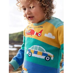 Frugi Kids' Elwood Knitted Jumper - Jumper - Green/Multi Frugi Kids' Elwood Knitted Jumper - Jumper - Green/Multi