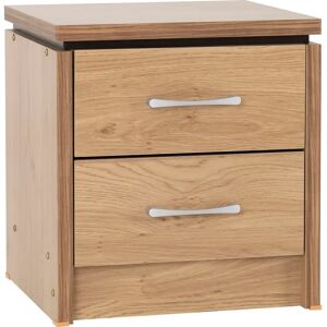 Seconique Charles Oak Effect 2 Drawer Bedside Table - Bedside Table Seconique Charles Oak Effect 2 Drawer Bedside Table - Bedside Table
