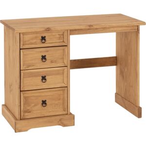 Seconique Pine Dressing Table - Rustic Four-Drawer Storage - Dressing Table Seconique Pine Dressing Table - Rustic Four-Drawer Storage - Dressing Table
