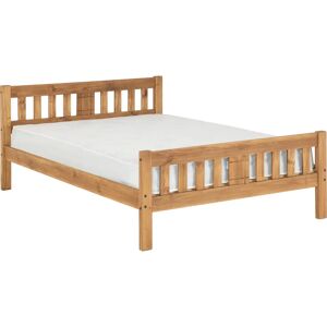 Seconique Rio 4ft6 Double Wax Pine Bed - Solid Wood Seconique Rio 4ft6 Double Wax Pine Bed - Solid Wood