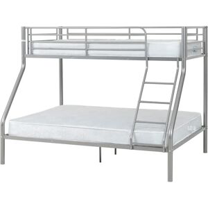Seconique Tandi Triple Sleeper Metal Bunk Bed - Silver Finish Seconique Tandi Triple Sleeper Metal Bunk Bed - Silver Finish