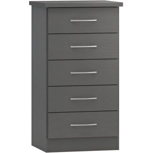 Seconique Nevada 5 Drawer Narrow Chest of Drawers - Chest of Drawers Seconique Nevada 5 Drawer Narrow Chest of Drawers - Chest of Drawers