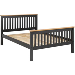 Seconique Monaco 5ft King Size Grey and Oak Wooden Bed Frame High Footend Seconique Monaco 5ft King Size Grey and Oak Wooden Bed Frame High Footend