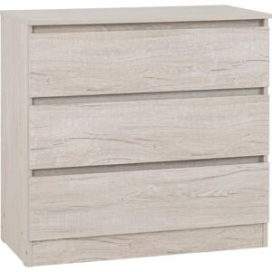 Seconique Malvern 3 Drawer Beige Urban Snow - Chest of Drawers Seconique Malvern 3 Drawer Beige Urban Snow - Chest of Drawers