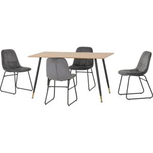 Seconique Hamilton Medium Oak Dining Set - Dining Type Seconique Hamilton Medium Oak Dining Set - Dining Type