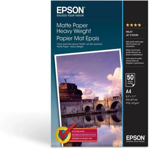 Epson C13S041256 Heavyweight Matte Inkjet Paper - A4 Epson C13S041256 Heavyweight Matte Inkjet Paper - A4