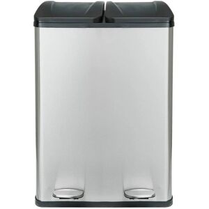 Home - 60 Litre 2 Compartment - Silver - Recycling Bin Home - 60 Litre 2 Compartment - Silver - Recycling Bin