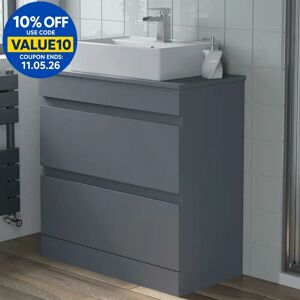 Artis - 800mm Vanity Unit - Grey - Bathroom Vanity Unit Artis - 800mm Vanity Unit - Grey - Bathroom Vanity Unit