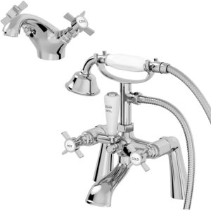 Park Lane Worcester Mono Basin Mixer Tap And Bath Shower Mixer Tap Set - Bathroom Park Lane Worcester Mono Basin Mixer Tap And Bath Shower Mixer Tap Set - Bathroom
