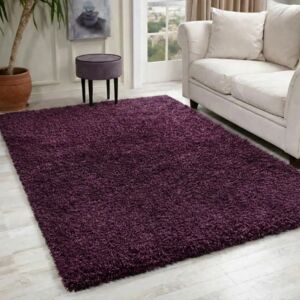 Smart Living Wholesale Ltd - Shaggy Rug - Aubergine - Rug Smart Living Wholesale Ltd - Shaggy Rug - Aubergine - Rug