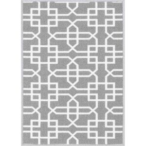 Serdim Rugs - Runner 67x220 cm - Grey-Cream - Door Mat Serdim Rugs - Runner 67x220 cm - Grey-Cream - Door Mat