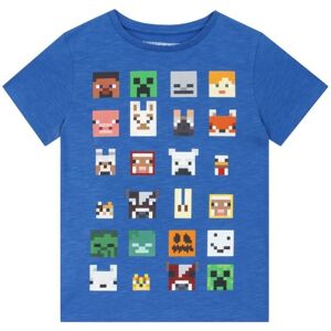 Minecraft - Pixelated Character Gaming T-Shirt - Blau Minecraft - Pixelated Character Gaming T-Shirt - Blau