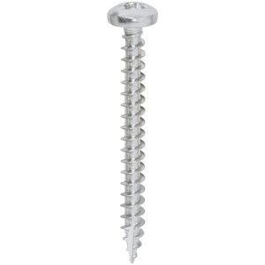 TIMCO - Classic Multi-Purpose Pan Head A2 Stainless Steel Woodcrews - 4.0 x 40 mm - Pan Head - Screw TIMCO - Classic Multi-Purpose Pan Head A2 Stainless Steel Woodcrews - 4.0 x 40 mm - Pan Head - Screw