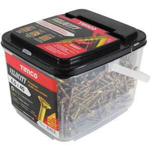 Tornillos para madera dorados TIMCO Velocity Premium para múltiples usos - 4.0 x 40 Tornillos para madera dorados TIMCO Velocity Premium para múltiples usos - 4.0 x 40