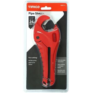 TIMCO Buizenschaar - Duurzaam - Snelle snede - Geschikt voor kunststof buizen - 0-26mm TIMCO Buizenschaar - Duurzaam - Snelle snede - Geschikt voor kunststof buizen - 0-26mm