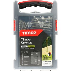 Timco Timber Screws - Hex - Exterior - Green - 165 Pieces - Timber Screws Timco Timber Screws - Hex - Exterior - Green - 165 Pieces - Timber Screws