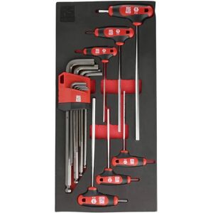 Set de clés hexagonales RS PRO - 15 pièces, métrique, extrémité en boule, bras longs - Publicité Set de clés hexagonales RS PRO - 15 pièces, métrique, extrémité en boule, bras longs - Publicité