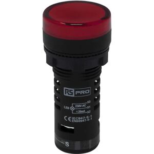 RS PRO Luz piloto - LED - 22mm - Rojo - Montaje en panel RS PRO Luz piloto - LED - 22mm - Rojo - Montaje en panel