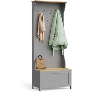 Vonhaus Hall Valet - Light Grey - Hallway Storage Bench Vonhaus Hall Valet - Light Grey - Hallway Storage Bench