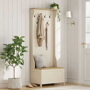 Vonhaus - Ash Hall Coat Stand - Cream - Shoe Storage - Storage Furniture Vonhaus - Ash Hall Coat Stand - Cream - Shoe Storage - Storage Furniture