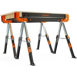 Vonhaus - Saw Horse Twin Pack - Folding - 1178kg - Saw Horse Vonhaus - Saw Horse Twin Pack - Folding - 1178kg - Saw Horse
