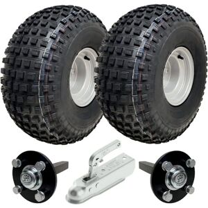 Parnells ATV Trailer Kit - 22x11.00-8, Knobby Tires, Steel Hitch - ATV Trailer Kit Parnells ATV Trailer Kit - 22x11.00-8, Knobby Tires, Steel Hitch - ATV Trailer Kit