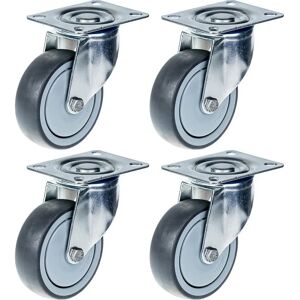Zhongshan 100mm Model 4" Grey Rubber Wheel Swivel Heavy Duty - Wheel Zhongshan 100mm Model 4" Grey Rubber Wheel Swivel Heavy Duty - Wheel