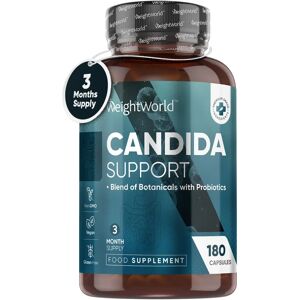 WeightWorld Candida Support with Aloe Vera, Caprylic Acid, Probiotics - 3 Months WeightWorld Candida Support with Aloe Vera, Caprylic Acid, Probiotics - 3 Months