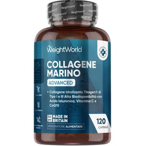 WeightWorld Marine Collagen Capsules 1455mg - Naticol Type 1 Collagen Supplements - Hydrolysed Marine Collagen Peptides - 1 Month WeightWorld Marine Collagen Capsules 1455mg - Naticol Type 1 Collagen Supplements - Hydrolysed Marine Collagen Peptides - 1 Month