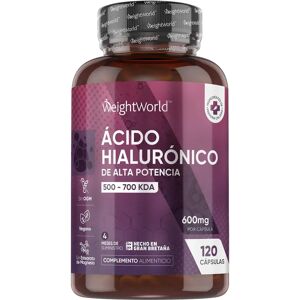 WeightWorld Hyaluronic Acid 600mg - 180 Capsules - Supplement for Skin, Hair, Joints WeightWorld Hyaluronic Acid 600mg - 180 Capsules - Supplement for Skin, Hair, Joints