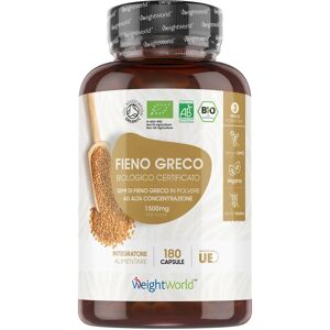 WeightWorld Organic Fenugreek Capsules - 2250mg Per 3 Capsules - 180 Pills - Soil Association Certified - Rich in Vitms WeightWorld Organic Fenugreek Capsules - 2250mg Per 3 Capsules - 180 Pills - Soil Association Certified - Rich in Vitms