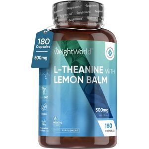 WeightWorld L Theanine 400mg - Fornitura di 6 mesi - Nootropici naturali WeightWorld L Theanine 400mg - Fornitura di 6 mesi - Nootropici naturali