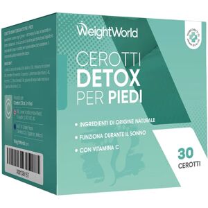 WeightWorld Cerotti detox naturali per i piedi - 30 pezzi - Rimozione delle tossine - Sicuro e delicato sulla pelle - Pulizia profonda WeightWorld Cerotti detox naturali per i piedi - 30 pezzi - Rimozione delle tossine - Sicuro e delicato sulla pelle - Pulizia profonda