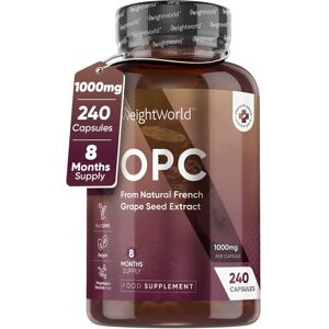 WeightWorld Estratto di Semi d'Uva Francese 240 Capsule - Supporto Antiossidante WeightWorld Estratto di Semi d'Uva Francese 240 Capsule - Supporto Antiossidante