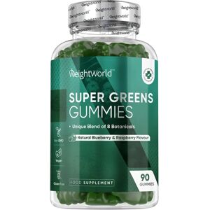 WeightWorld Super Greens Vegan Gummies - Blueberry & Raspberry - Dietary Supplement WeightWorld Super Greens Vegan Gummies - Blueberry & Raspberry - Dietary Supplement